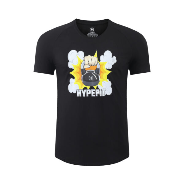 HYPEFIT Men's Black T-Shirt 02